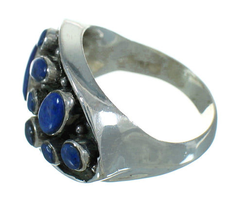 Lapis Genuine Sterling Silver Ring Size 7-1/2 AX88439